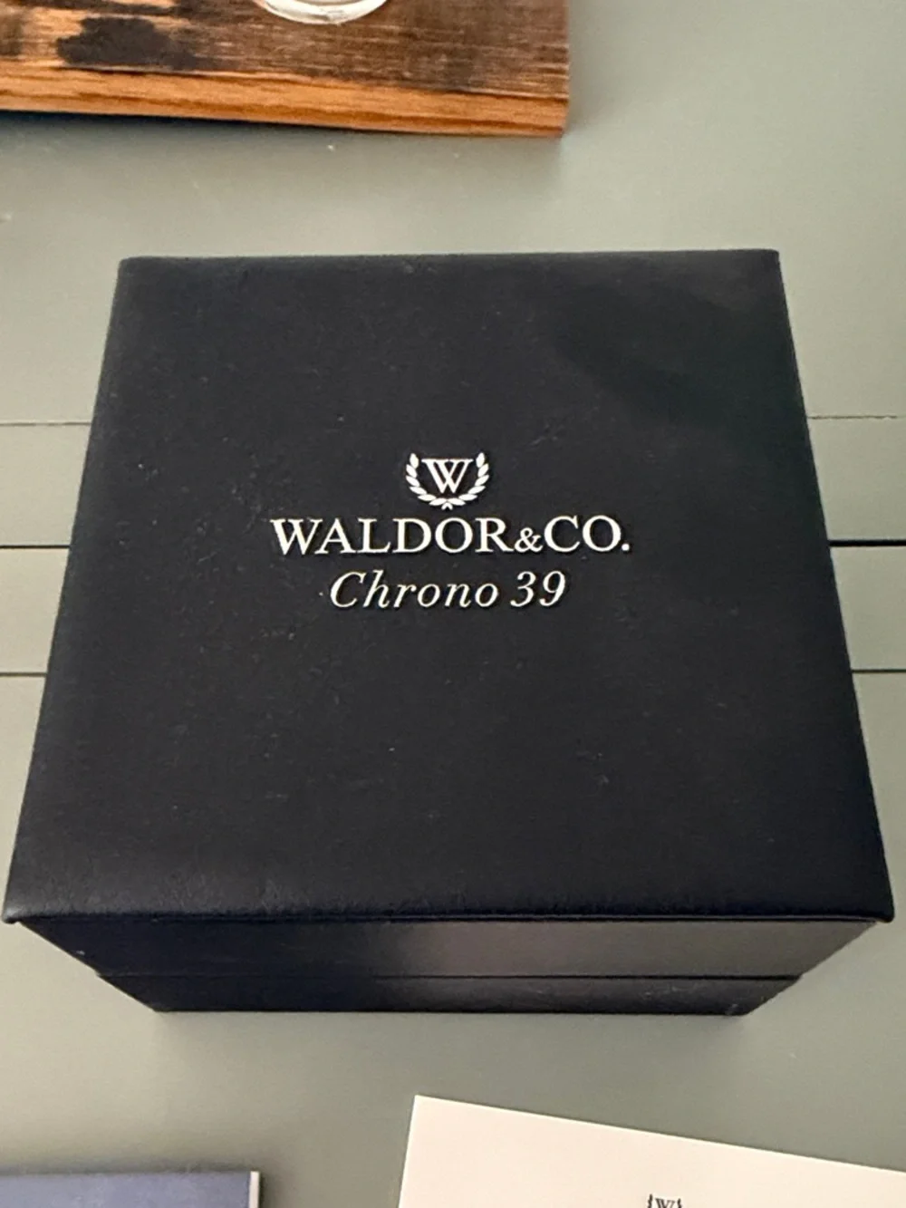 Waldor & Co Chrono 39 Green Dial Stainless Steel Mesh Watch
